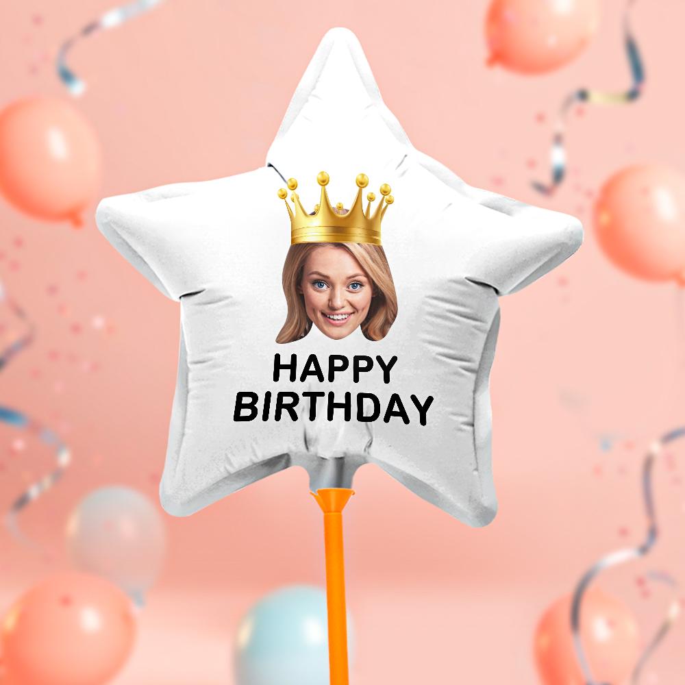 Custom Happy Birthday Balloons Personalized Face Balloon Decoration for Birthday