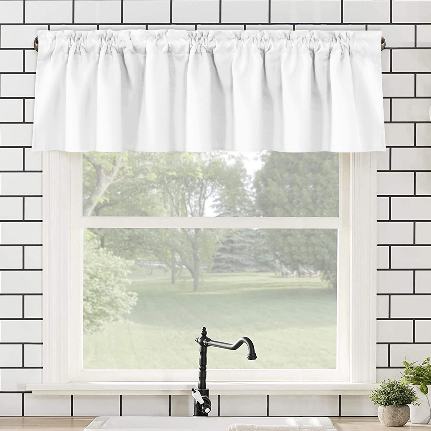 Custom Short Window Curtain with Your Photo or Text Design