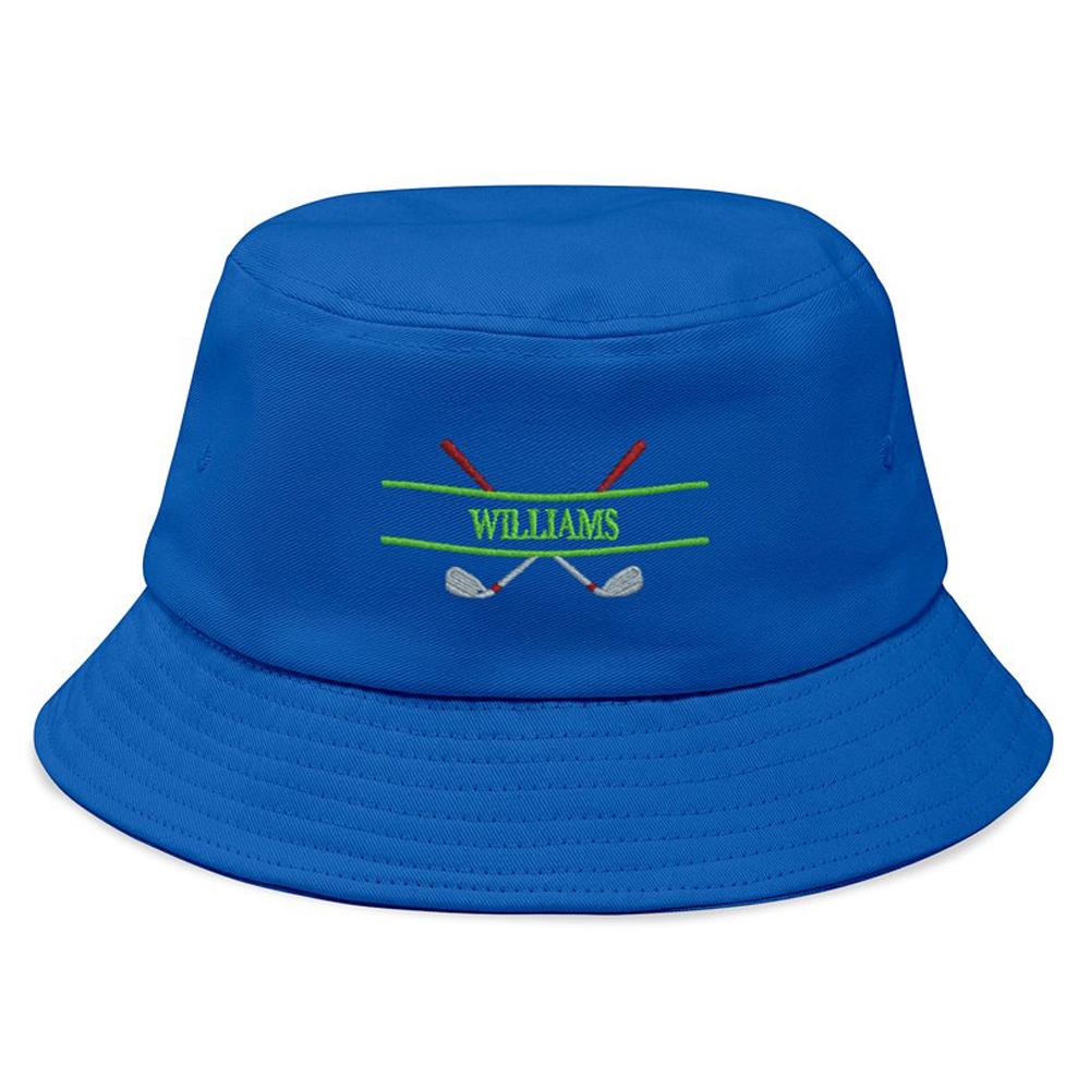 Custom Embroidery Golf Bucket Hat Personalised Name Fisherman Cap Gift for Golf Lover