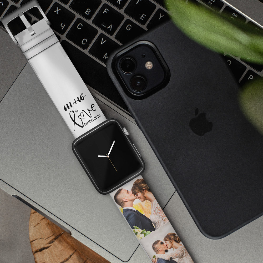 Custom Collage Photo Apple Watch Bands Silicone