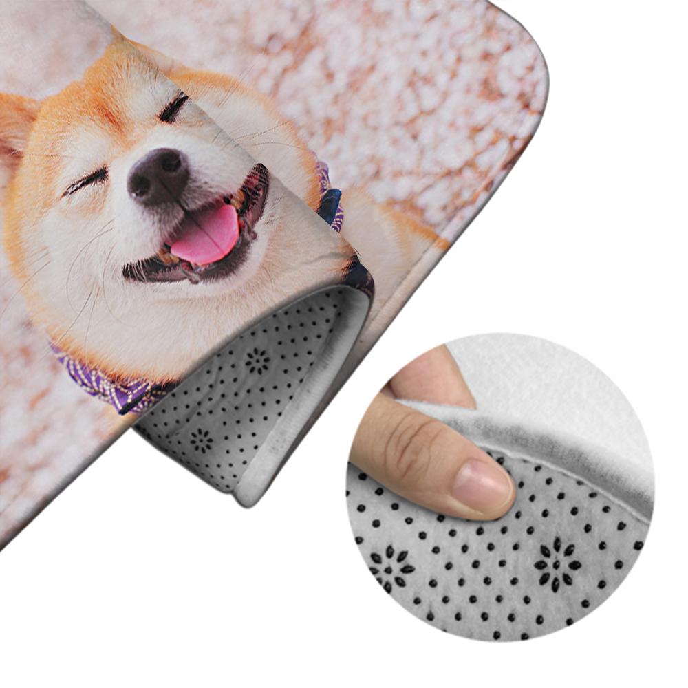 Custom Photo Bathroom Rug Set 3 Piece Personalised Non Slip Bath Mat