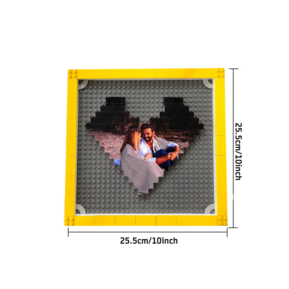 Personalised Building Brick Block Puzzles Picture Frame