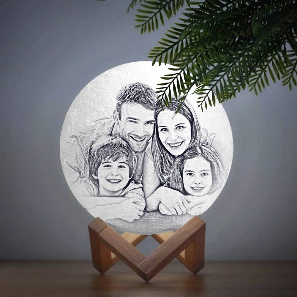 Personalised 3D Printed Photo Lunar Light Moon Lamp