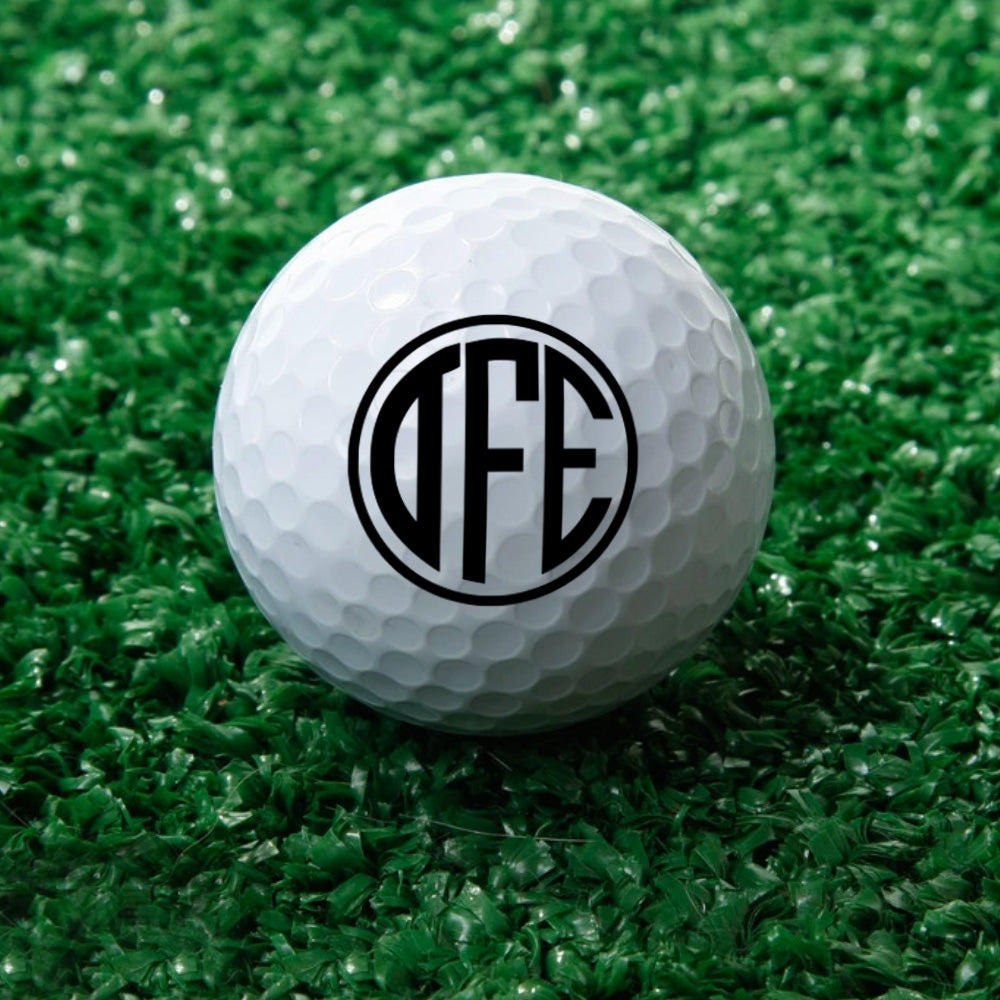 Customised Monogram Golf Balls Personalised Golf Ball Gifts for Golf Lover