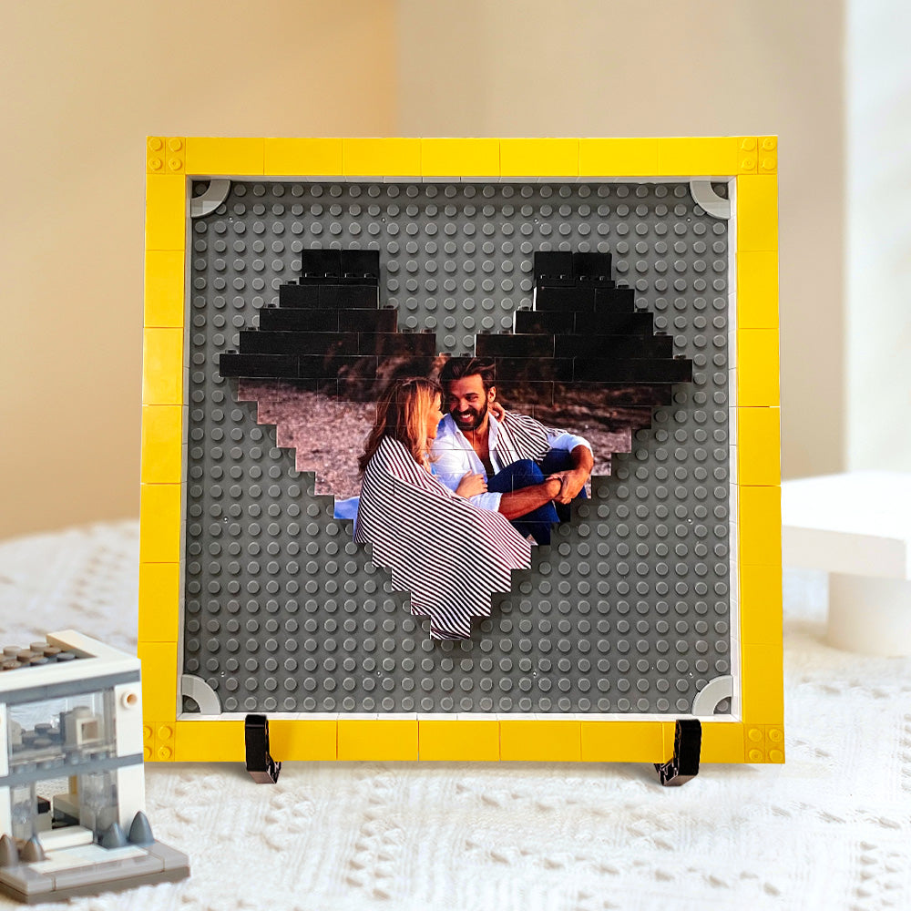 Personalised Building Brick Block Puzzles Picture Frame