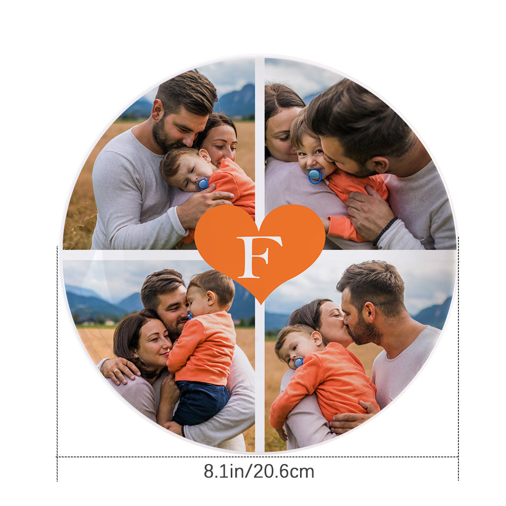 Personalised Alphabet Ceramic Dish Plate Custom Printed Photo Dinner Plate Tableware