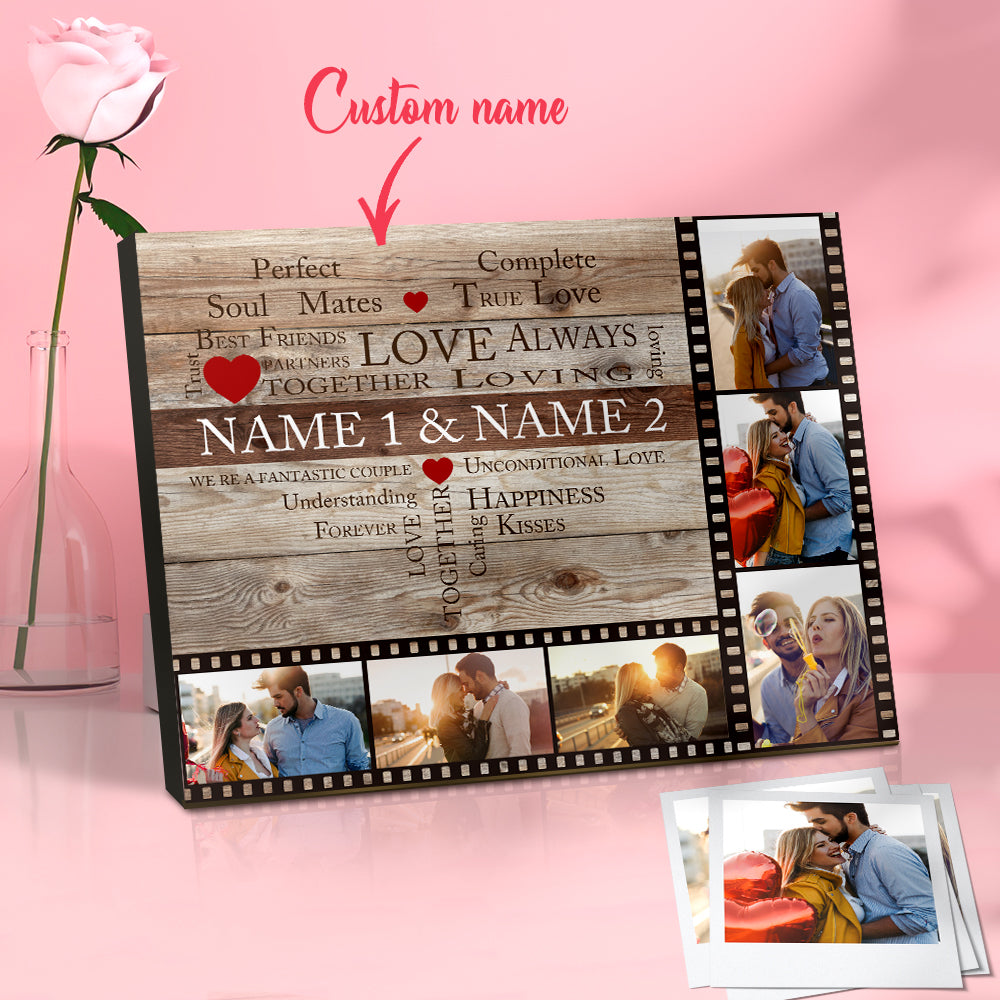 Custom Name Film Art Photo Frame Desktop Picture Frame