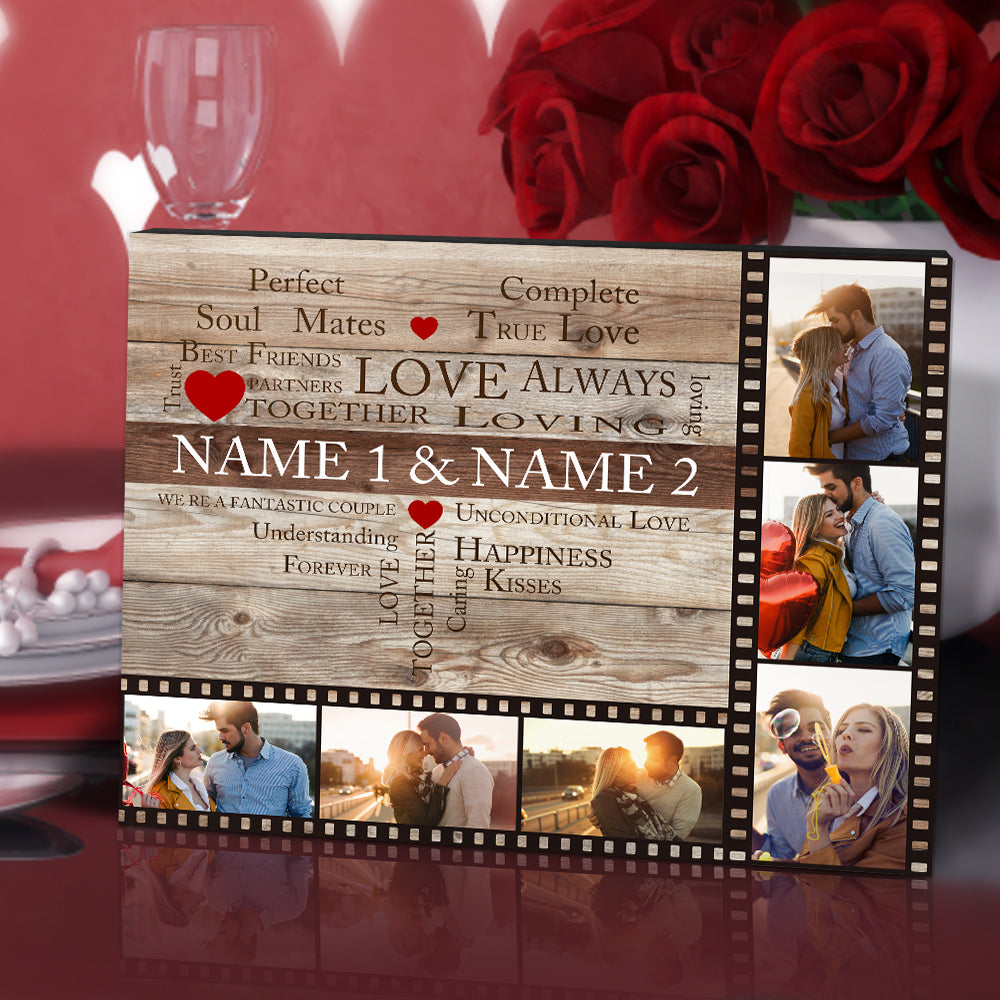 Custom Name Film Art Photo Frame Desktop Picture Frame