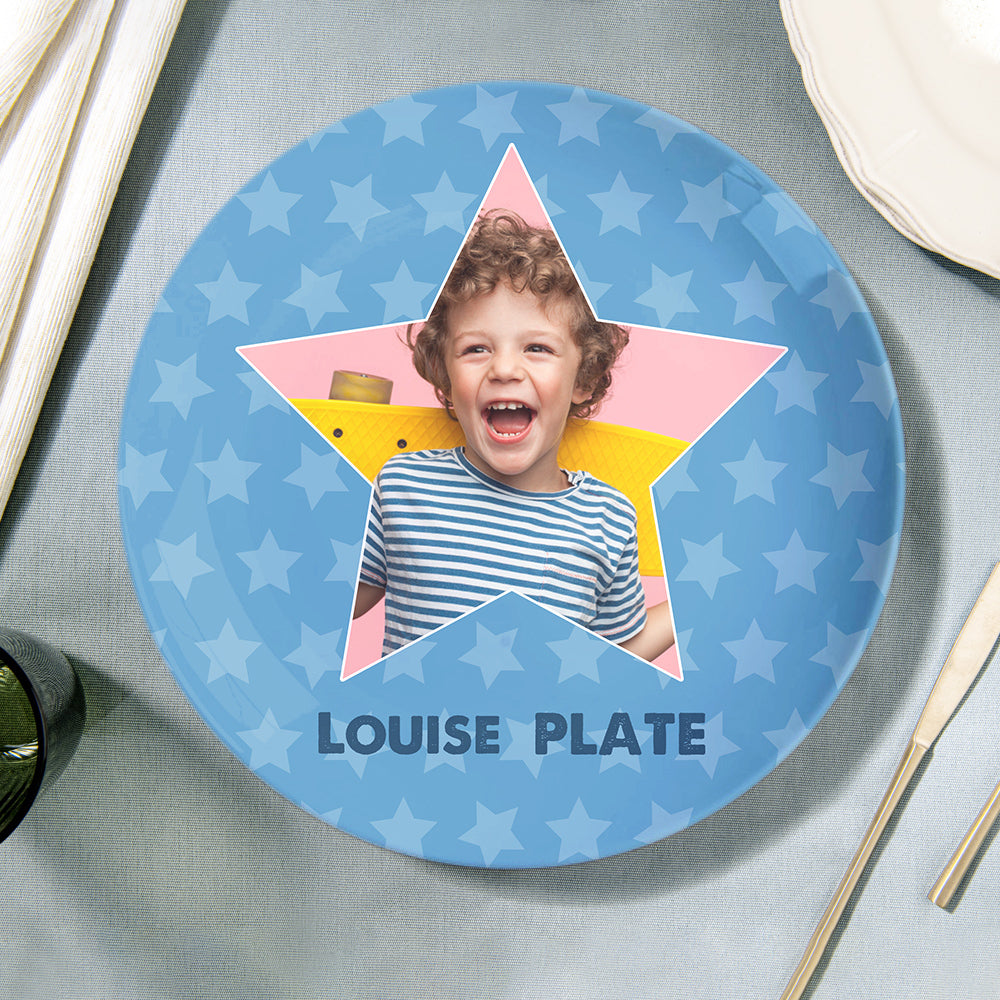 Custom Name Ceramic Souvenir Plate Personalised Star Shape Dinner Plates