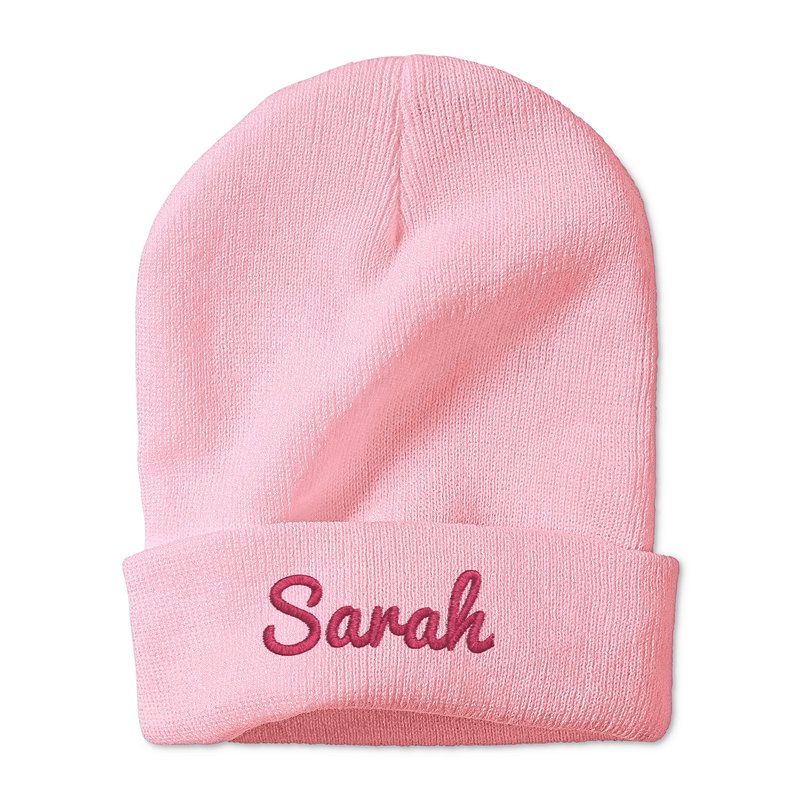 Custom Embroidered Beanie Personalised Winter Hat - 8 Colors