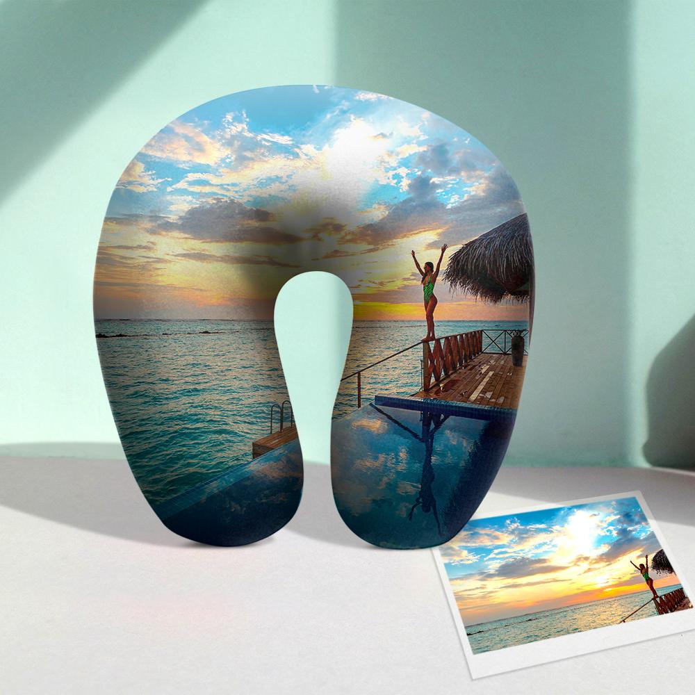 Customised Photo U-Shaped Travel Neck Pillow Comfortable Nursing Pillow