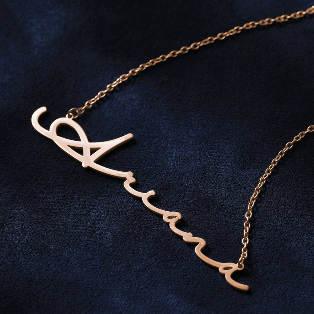 Customised Signature Style Name Necklace Personalised Nameplate Jewelry
