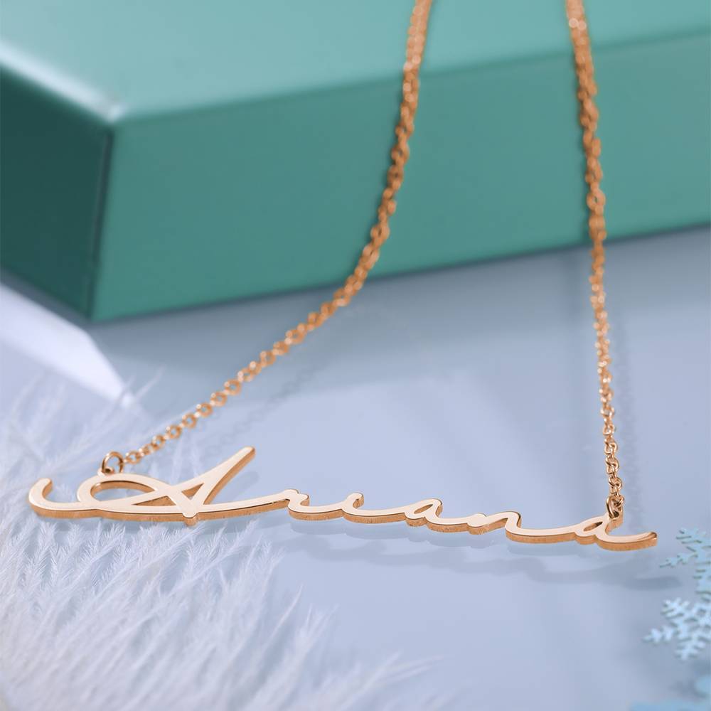 Customised Signature Style Name Necklace Personalised Nameplate Jewelry