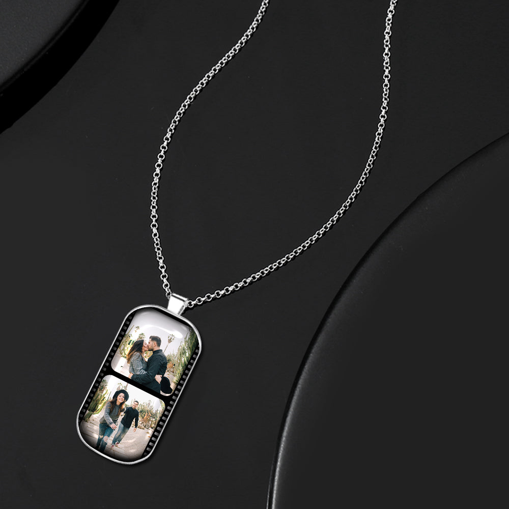 Custom Film Strip Photo Necklace
