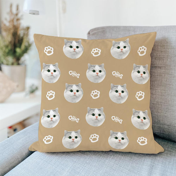 Custom Pet Multi-faceted Square Pillow with Bones Gifts For Pet Lovers