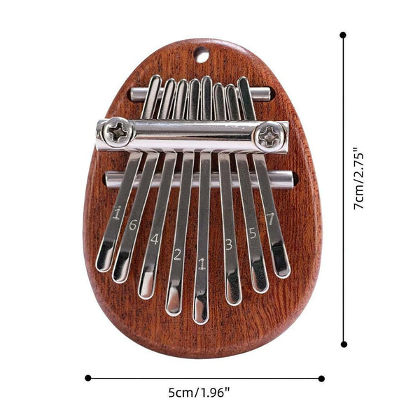 Personalised 8 Keys Mini Kalimba Thumb with Name and Date