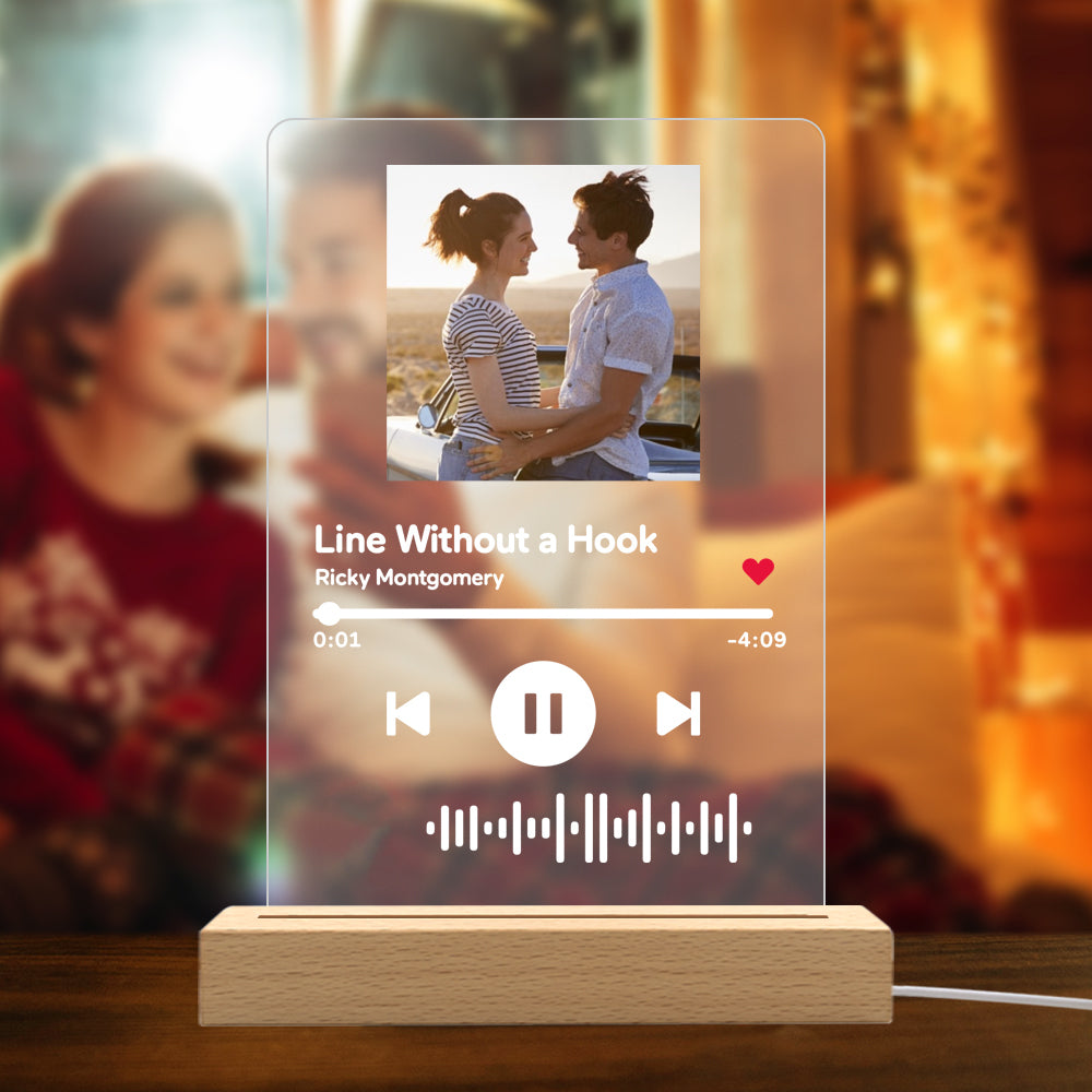 Personalised Scan Music Code Night Light 21*33.4 cm