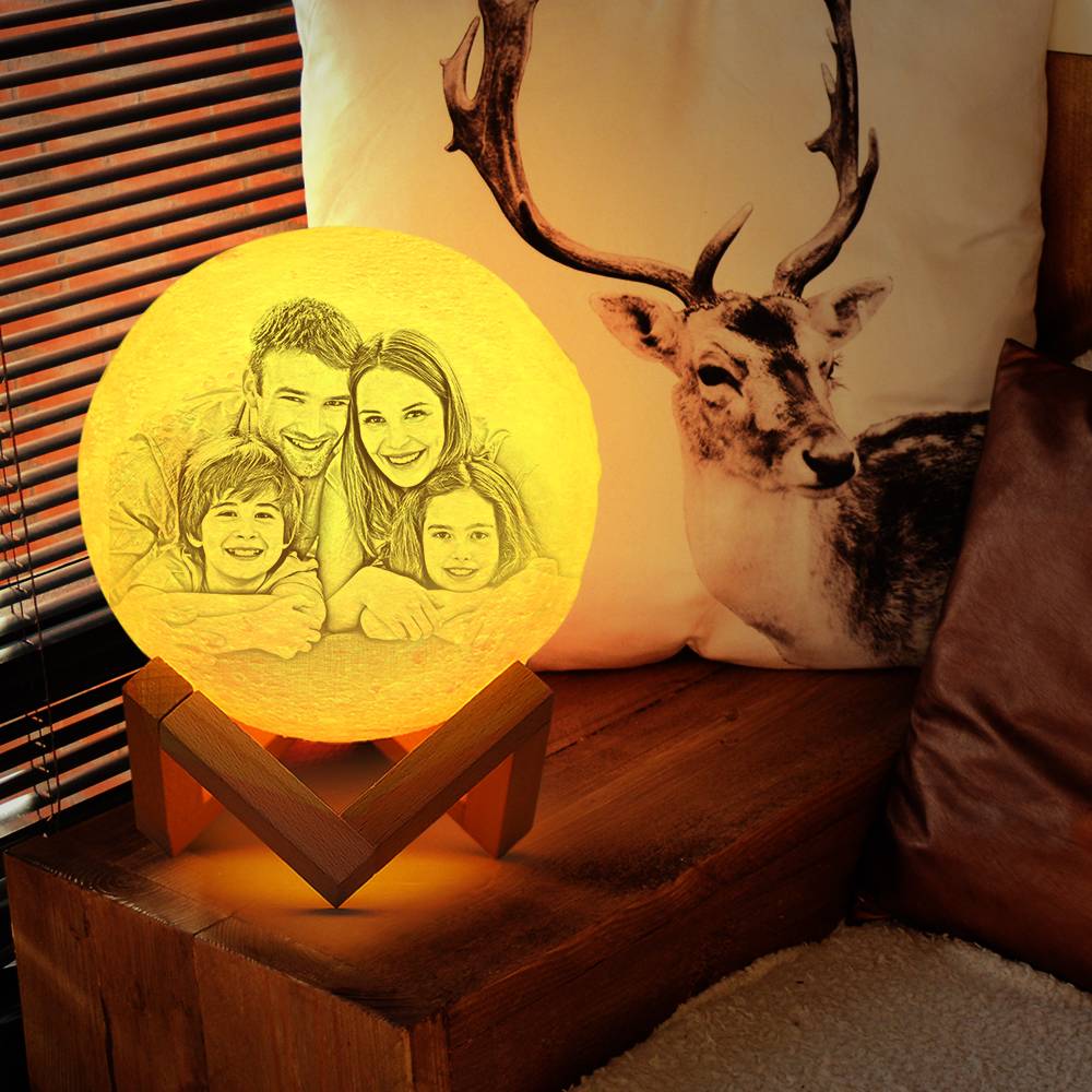 Personalised 3D Printed Photo Lunar Light Moon Lamp