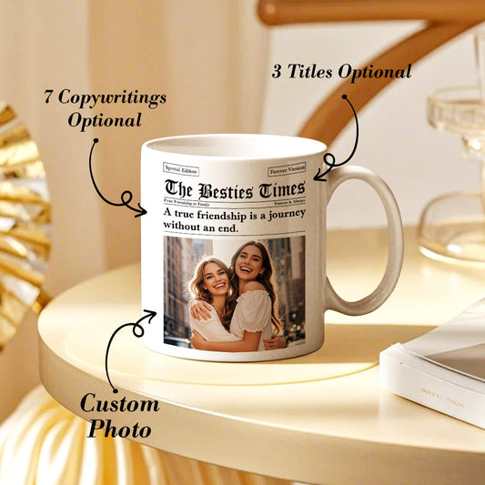 Personalised The Besties Times Mug Friendship Photo Mug Gifts for BFF