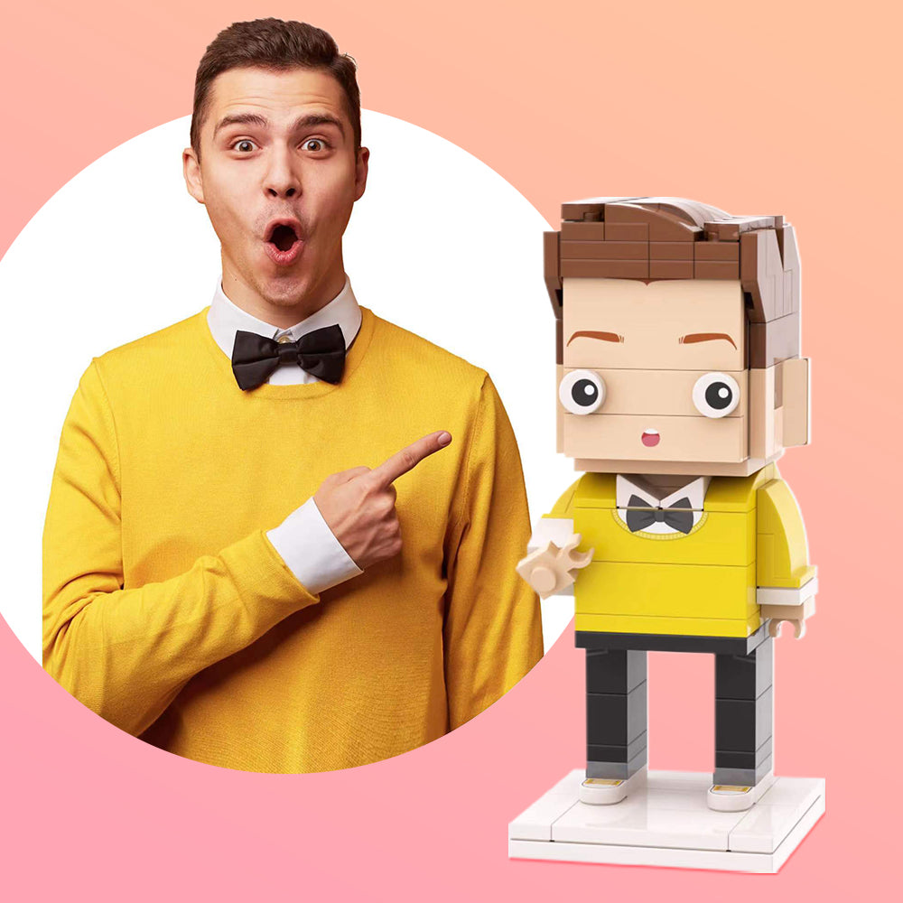 Birthday Gifts Full Body Customisable 1 Person Custom Brick Figures Small Particle Block Toy Brick Me Figures Funny Boy