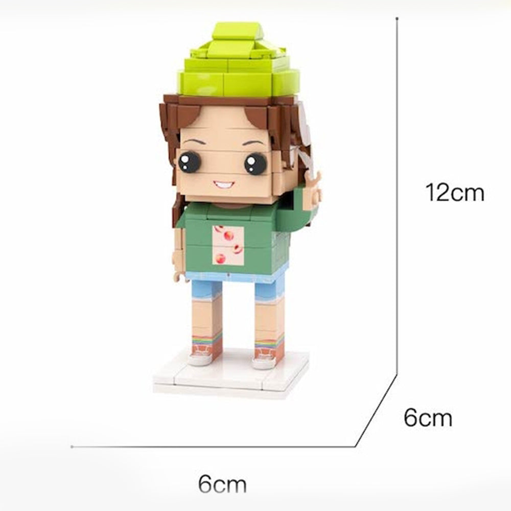 A Surprise Gift for Boss Full Body Customisable 1 Person Custom Brick Figures Small Particle Block Toy