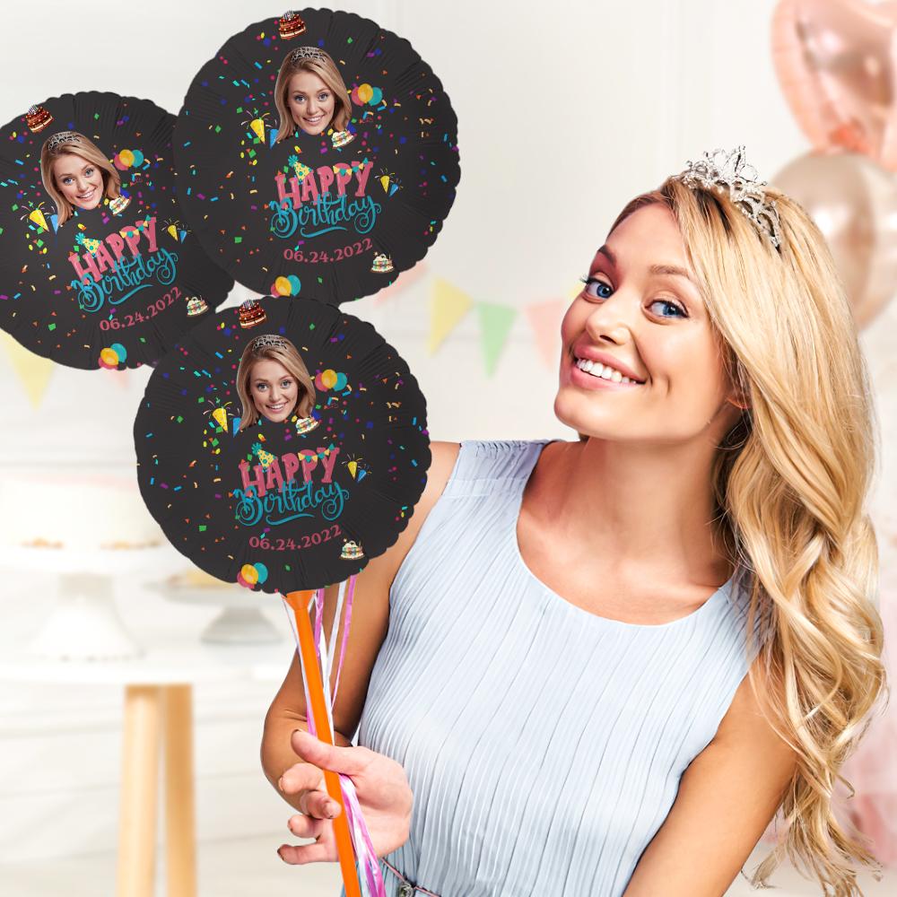 Personalised Photo Happy Birthday Balloons for Birthday Party Decoration Supplies