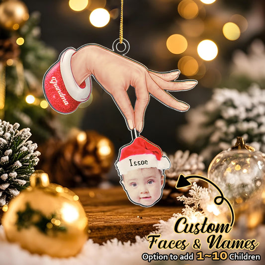 Personalised Grandma Grandkids Christmas Gift Custom Acrylic Funny Christmas Ornament Gifts