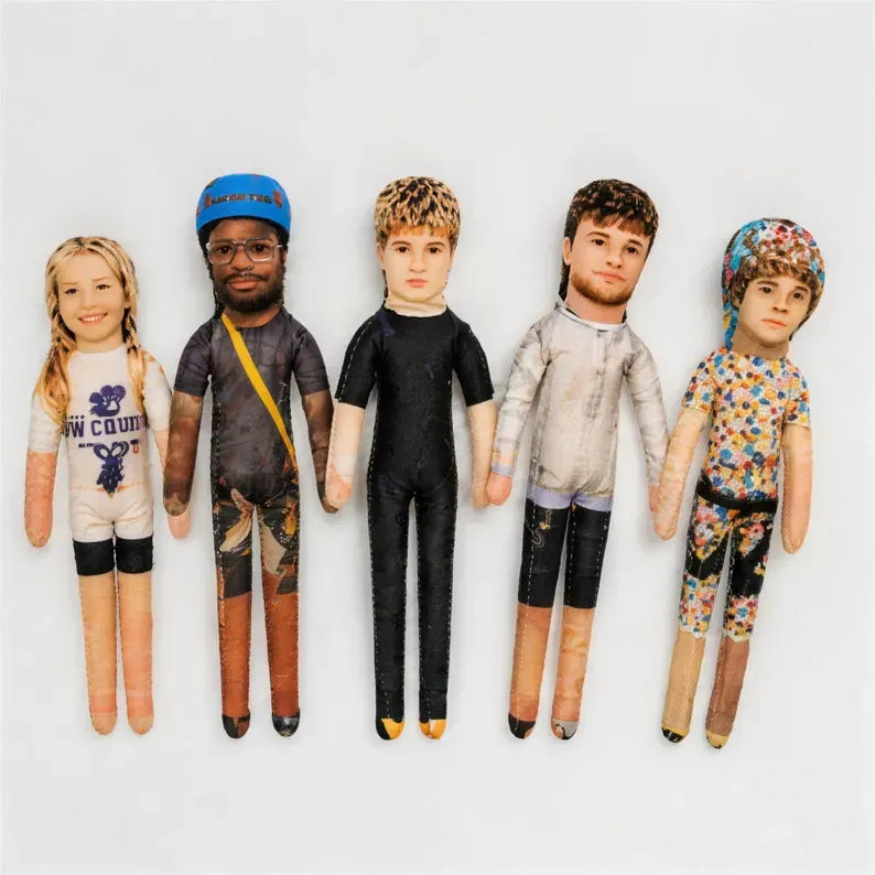 Personalised Mini Me Doll with Poseable Body, Custom Photo Doll Gift