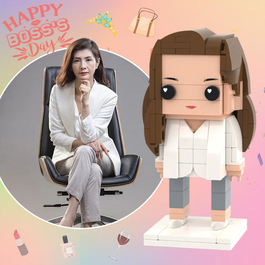 Boss's Gifts Full Body Customisable 1 Person Custom Brick Figures Small Particle Block Toy