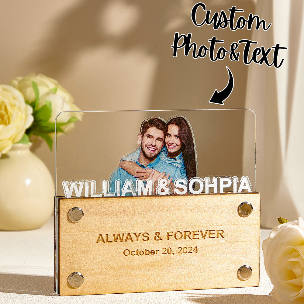 Personalised Photo Plaque Couple Plaque Home Decor Gift for Lover