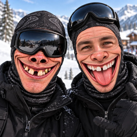Funny Ski Mask Novelty Balaclava for Men and Women Ski Trips and Party Gifts