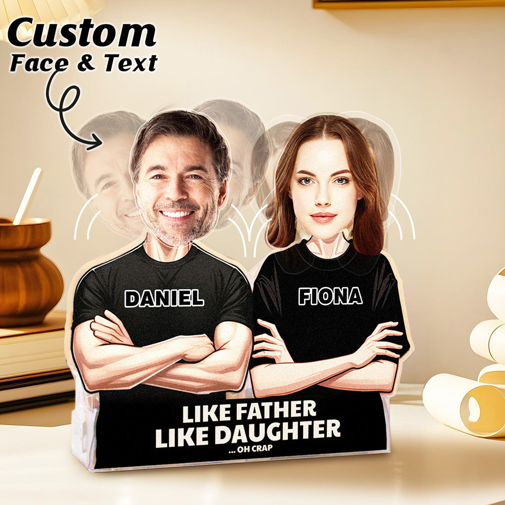 Personalised Face Shaking Head Standee Gift for Dad Mom