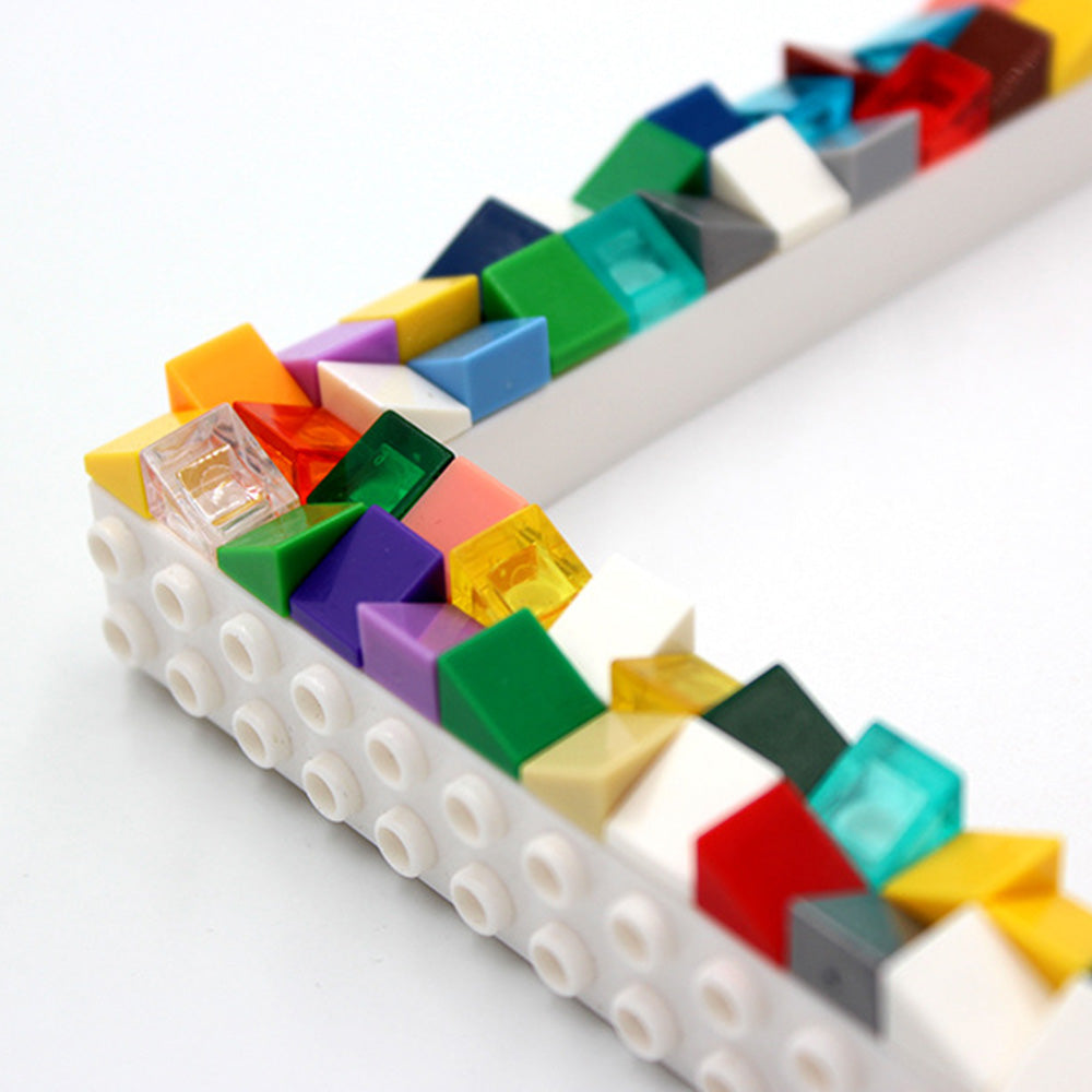 Monday Blocks Frame Personalised Colorful Building Blocks Picture Frame DIY Photo Frame ...