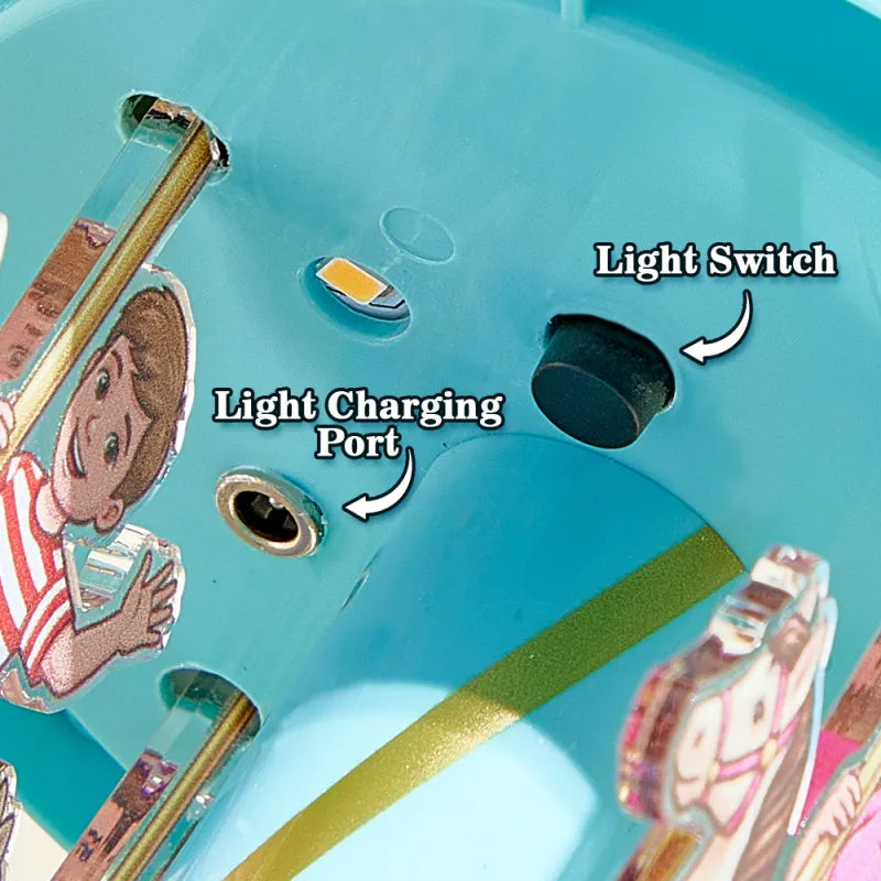 Custom Portrait Acrylic Carousel Music Box Ornament Family Member Desktop Decoration Gift For Family