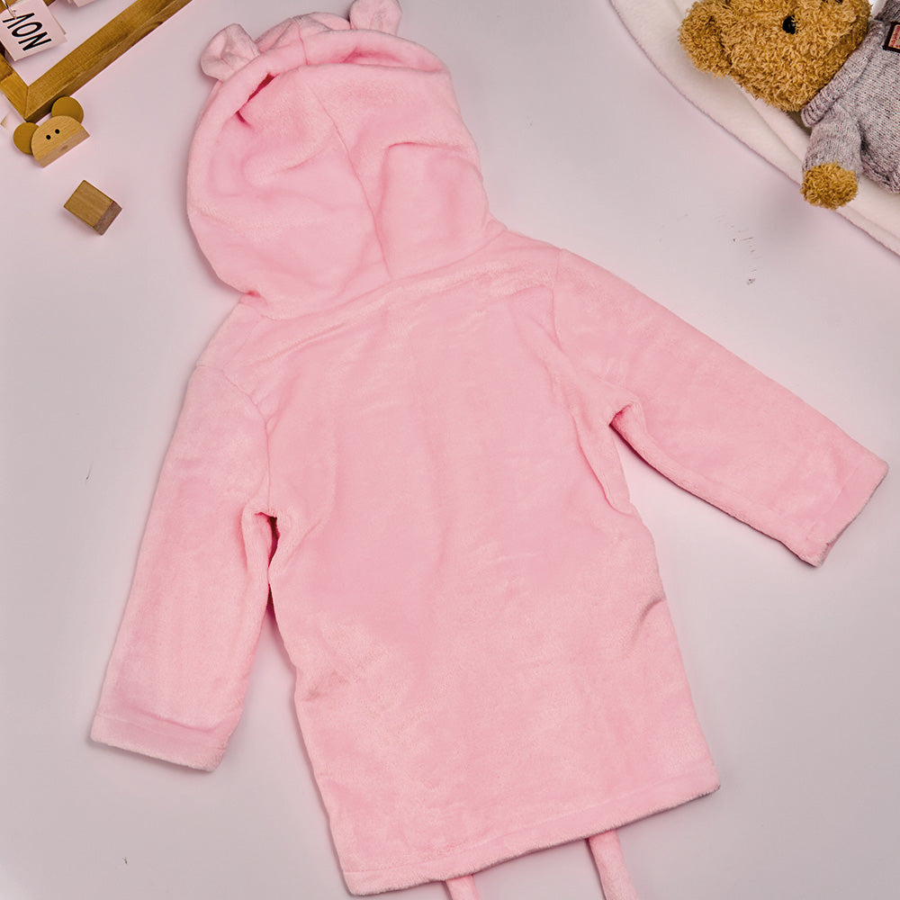 Personalised Baby Sleepwear with Embroidery Name Bear Ears Dressing Gown Gift for Kid