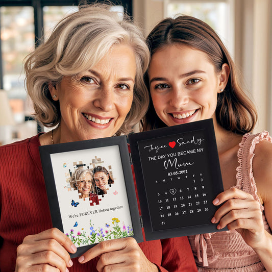 Personalised The Day You Became My Mother Puzzle Photo Frame Mother's Day Gift for Mom