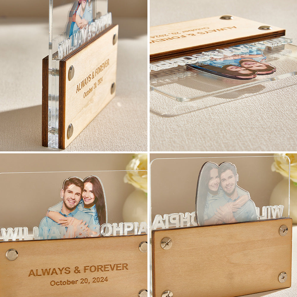 Personalised Photo Plaque Couple Plaque Home Decor Gift for Lover