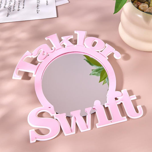 Personalised 3D Printed Mirror with Text Makeup Mirror Birthday Gift for Her