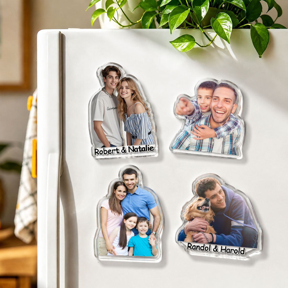 Personalised Portrait Magnet from Photo, Custom Couple, Family & Best Friends Keepsake Gift