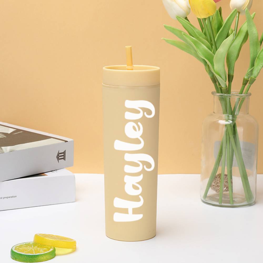 Personalised Plastic Sippy Cup Wedding Gift - Custom Engraved