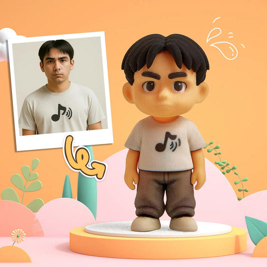 Production Time: 10 Business Days Custom 2 People 3D Mini Figure From Your Photo Personalized Toy Figure Gifts For Couple