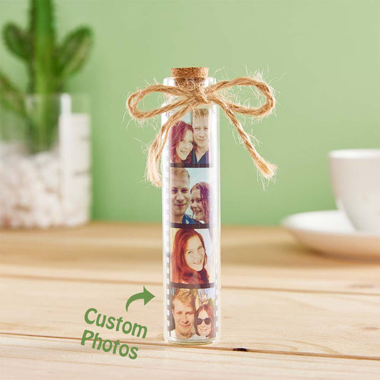 Custom Film Roll Photo Glass Jar Personalised Photo Gift for Him