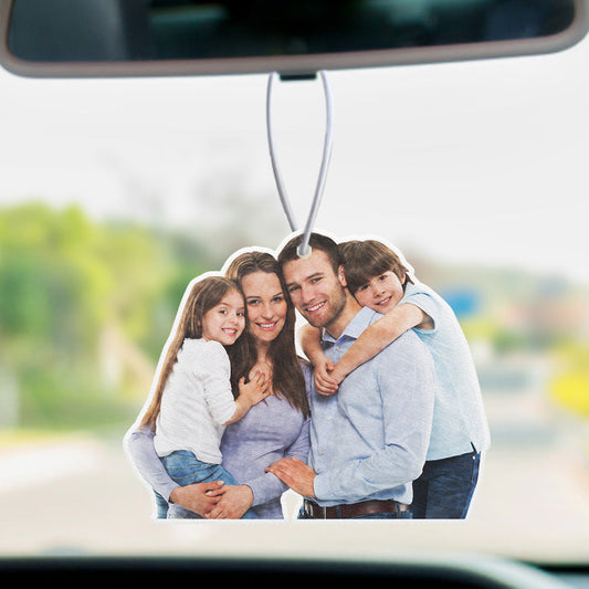 Picture Air Freshener Custom Car Air Freshener Rearview Mirror Ornament Funny 3PCS Air Freshener Gifts For Family