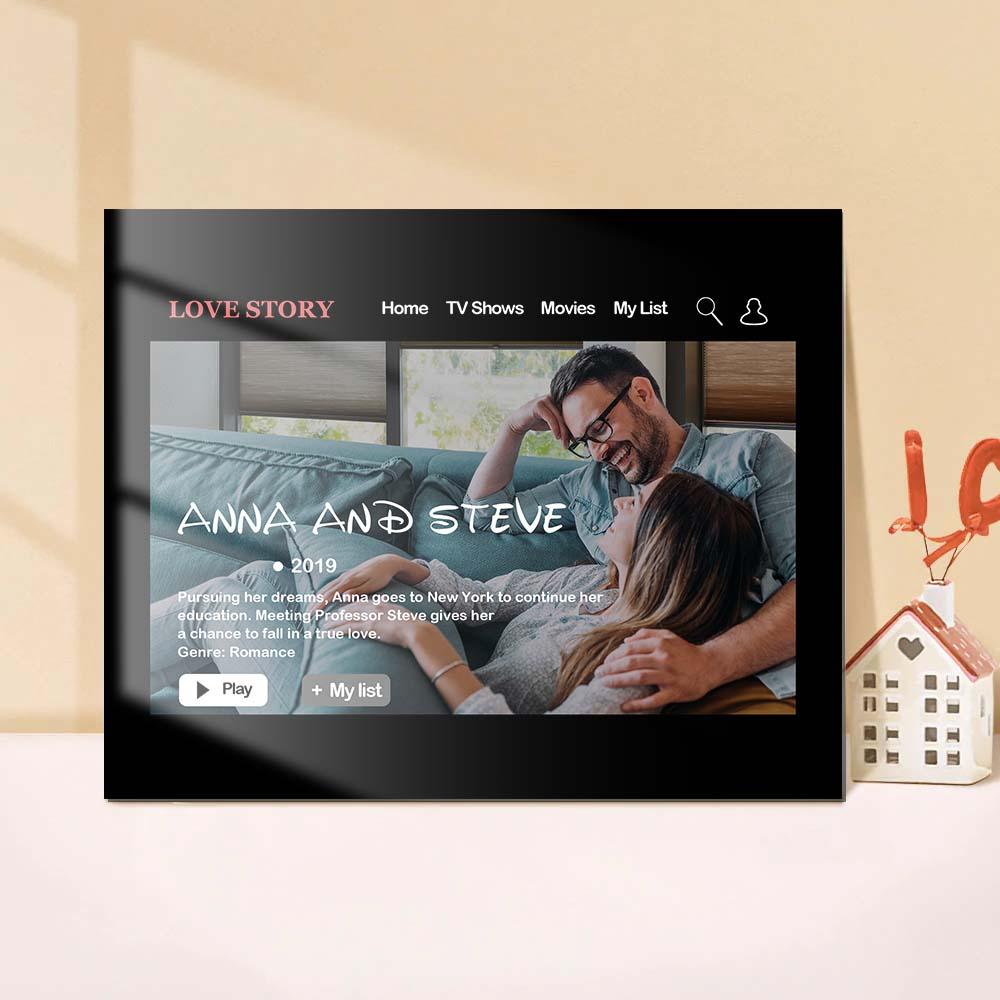 Valentine's Day Gifts Custom Movie Poster Plaque Personalised Movie Poster Sign Personalised Photo Plaque Gift
