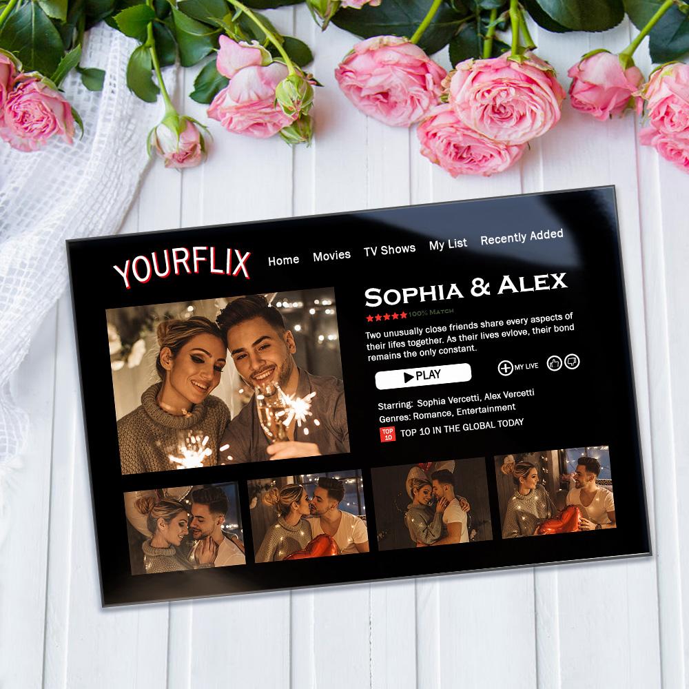 Custom Movie Poster Plaque Personalised Plaque Lover Gifts for Couple