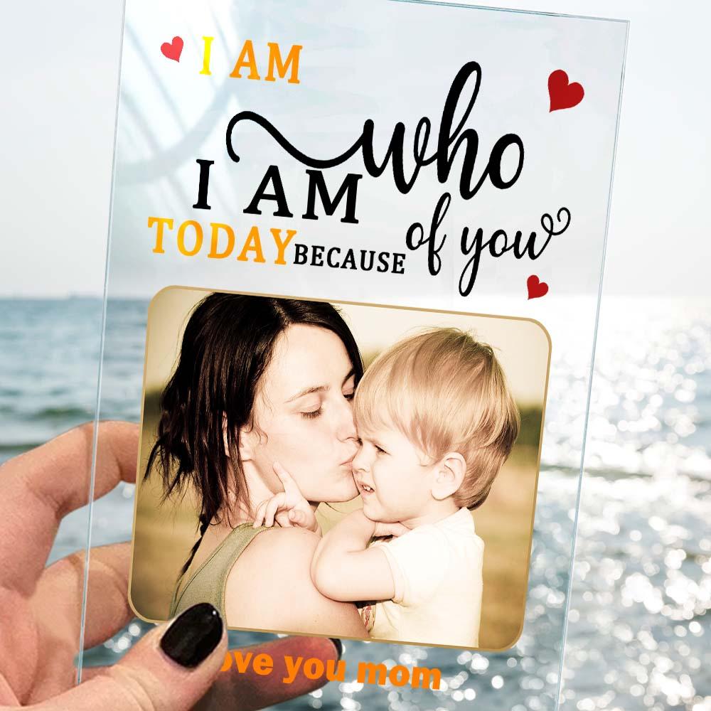 Mother's Day Gift Custom Photo Keychain/Plaque/Night Light For Mom