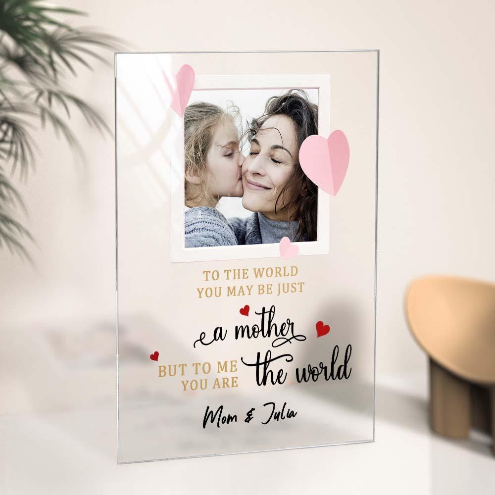 Mother's Day Gift Custom Photo Keychain/Plaque/Night Light For Mom