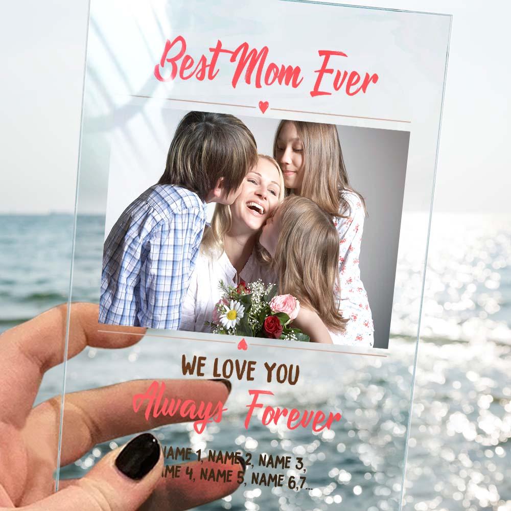 Mother's Day Gift Custom Photo Keychain/Plaque/Night Light For Mom
