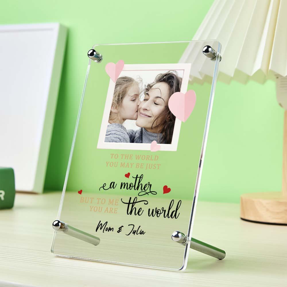 Mother's Day Gift Custom Photo Keychain/Plaque/Night Light For Mom