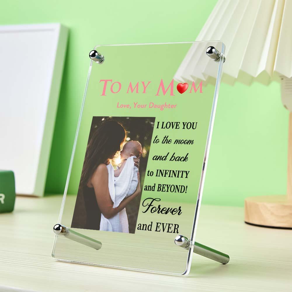 Mother's Day Gift Custom Photo Keychain/Plaque/Night Light For Mom